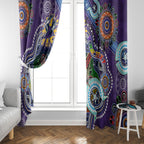Personalised Storm NAIDOC Week 2024 Window Curtain Australia Aboriginal Dot Painting