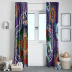 Personalised Storm NAIDOC Week 2024 Window Curtain Australia Aboriginal Dot Painting