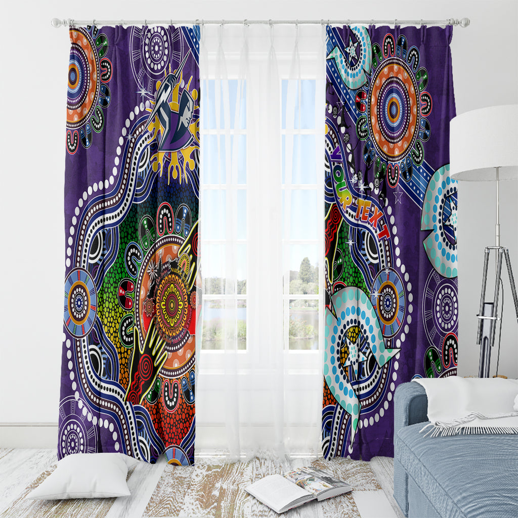 Personalised Storm NAIDOC Week 2024 Window Curtain Australia Aboriginal Dot Painting