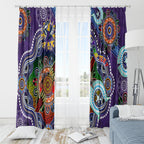 Personalised Storm NAIDOC Week 2024 Window Curtain Australia Aboriginal Dot Painting