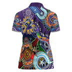 Personalised Storm NAIDOC Week 2024 Women Polo Shirt Australia Aboriginal Dot Painting