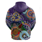 Personalised Storm NAIDOC Week 2024 Zip Hoodie Australia Aboriginal Dot Painting