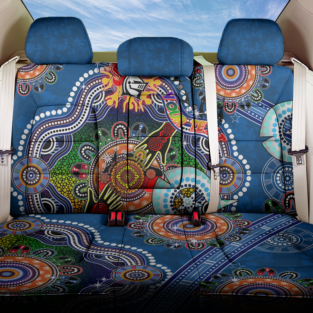 Personalised Knights NAIDOC Week 2024 Back Car Seat Cover Australia Aboriginal Dot Painting