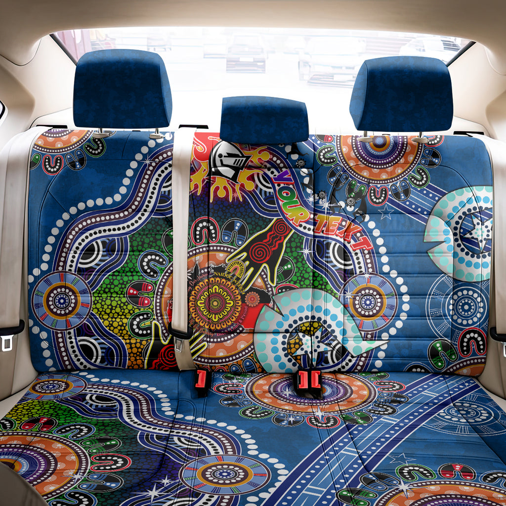 Personalised Knights NAIDOC Week 2024 Back Car Seat Cover Australia Aboriginal Dot Painting