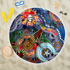 Personalised Knights NAIDOC Week 2024 Beach Blanket Australia Aboriginal Dot Painting