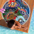 Personalised Knights NAIDOC Week 2024 Beach Blanket Australia Aboriginal Dot Painting