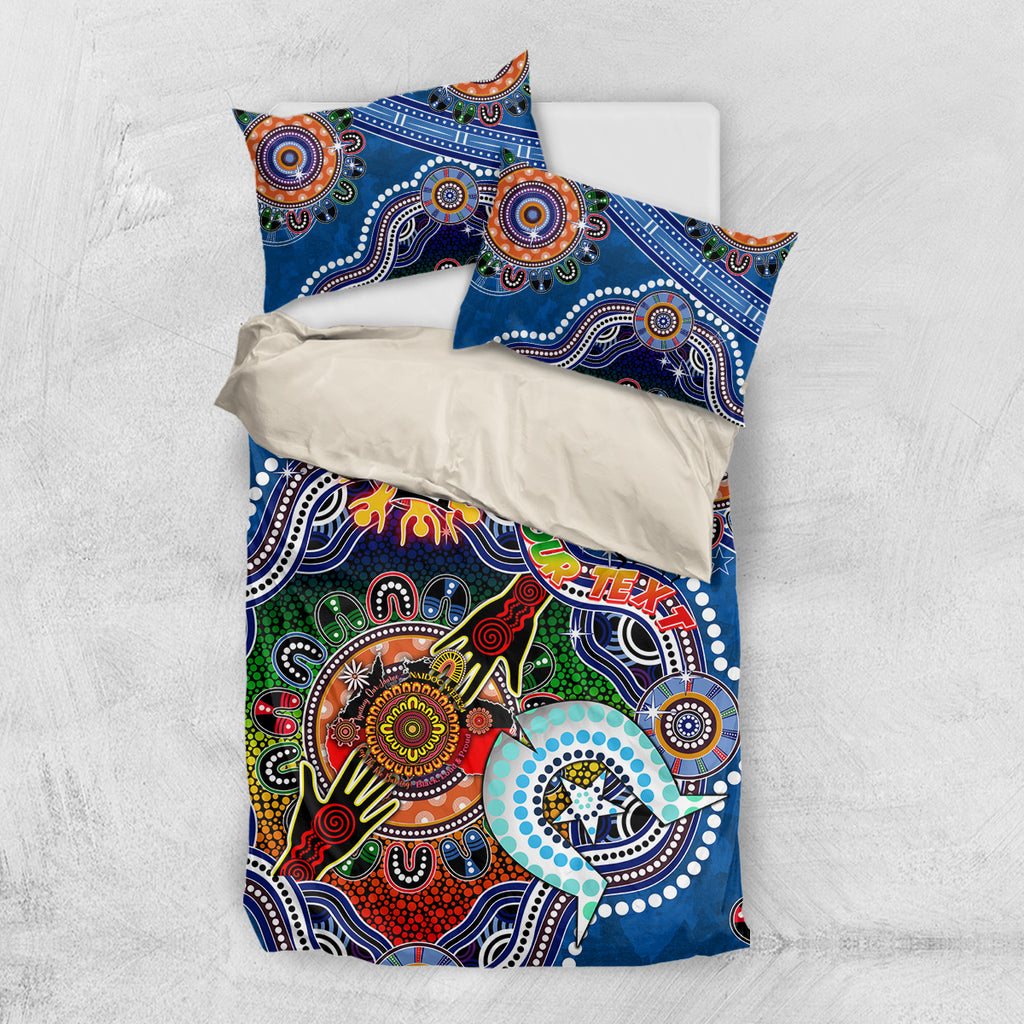 Personalised Knights NAIDOC Week 2024 Bedding Set Australia Aboriginal Dot Painting