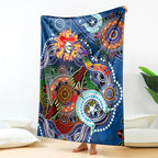 Personalised Knights NAIDOC Week 2024 Blanket Australia Aboriginal Dot Painting