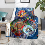 Personalised Knights NAIDOC Week 2024 Blanket Australia Aboriginal Dot Painting