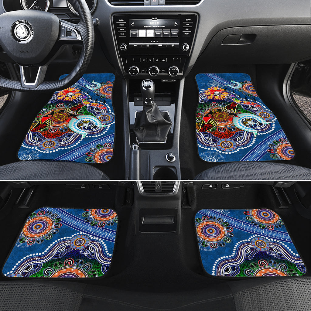 Personalised Knights NAIDOC Week 2024 Car Mats Australia Aboriginal Dot Painting
