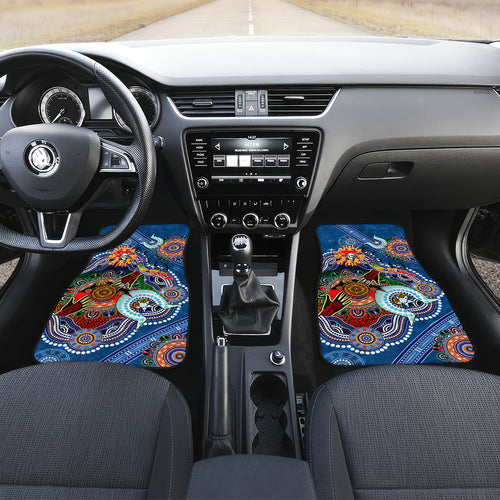 Personalised Knights NAIDOC Week 2024 Car Mats Australia Aboriginal Dot Painting
