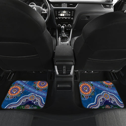 Personalised Knights NAIDOC Week 2024 Car Mats Australia Aboriginal Dot Painting