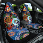 Personalised Knights NAIDOC Week 2024 Car Seat Cover Australia Aboriginal Dot Painting
