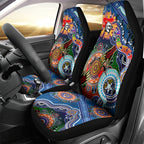 Personalised Knights NAIDOC Week 2024 Car Seat Cover Australia Aboriginal Dot Painting