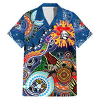 Personalised Knights NAIDOC Week 2024 Family Matching Mermaid Dress and Hawaiian Shirt Australia Aboriginal Dot Painting
