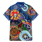 Personalised Knights NAIDOC Week 2024 Family Matching Mermaid Dress and Hawaiian Shirt Australia Aboriginal Dot Painting