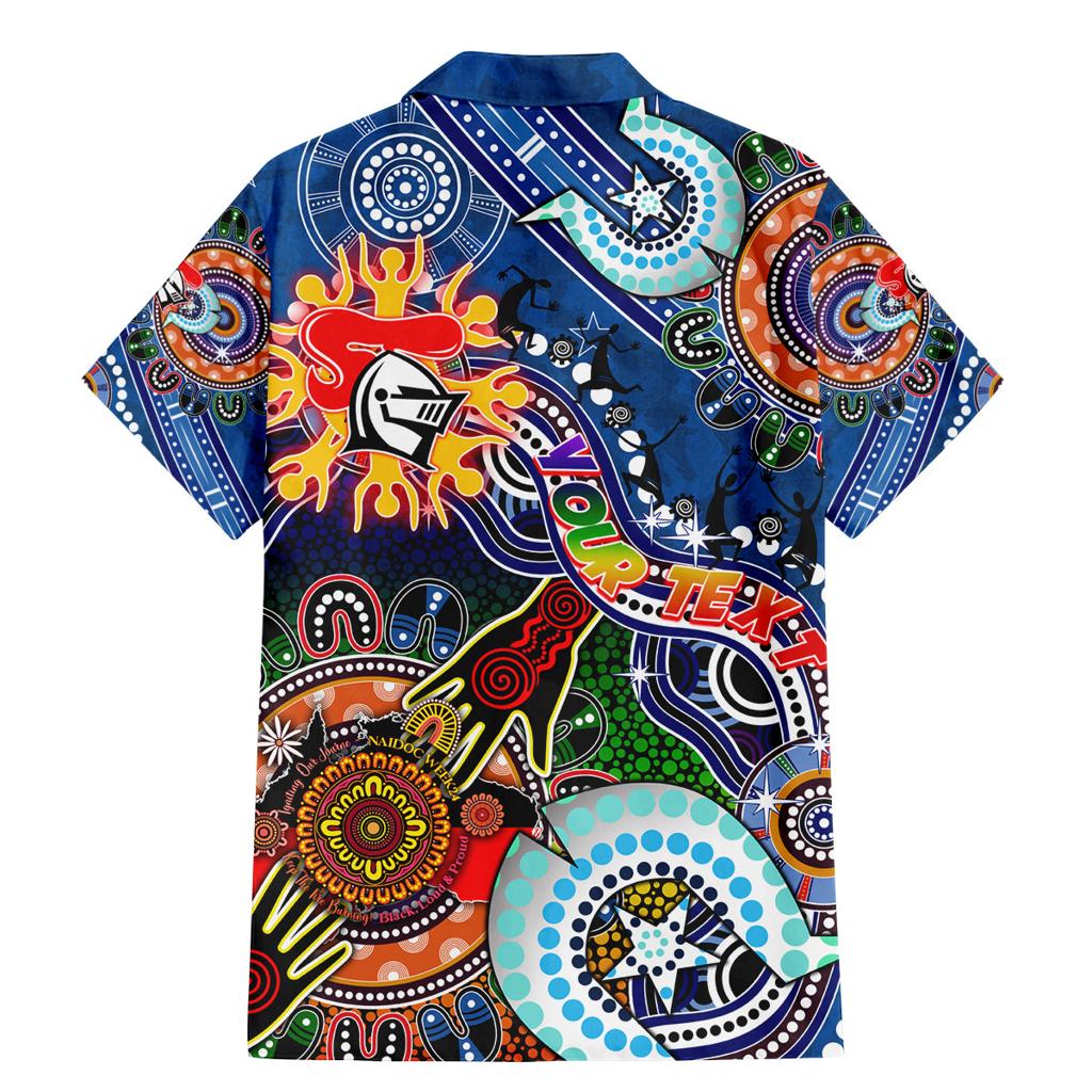Personalised Knights NAIDOC Week 2024 Family Matching Mermaid Dress and Hawaiian Shirt Australia Aboriginal Dot Painting