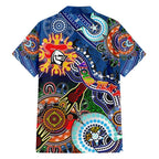 Personalised Knights NAIDOC Week 2024 Family Matching Summer Maxi Dress and Hawaiian Shirt Australia Aboriginal Dot Painting