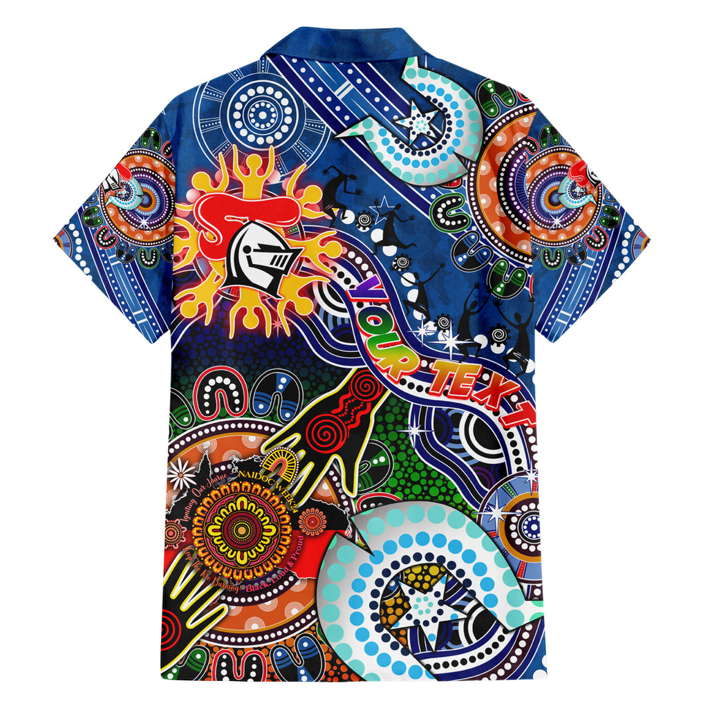 Personalised Knights NAIDOC Week 2024 Hawaiian Shirt Australia Aboriginal Dot Painting