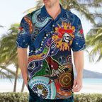 Personalised Knights NAIDOC Week 2024 Hawaiian Shirt Australia Aboriginal Dot Painting