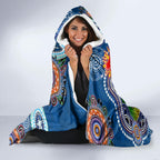 Personalised Knights NAIDOC Week 2024 Hooded Blanket Australia Aboriginal Dot Painting