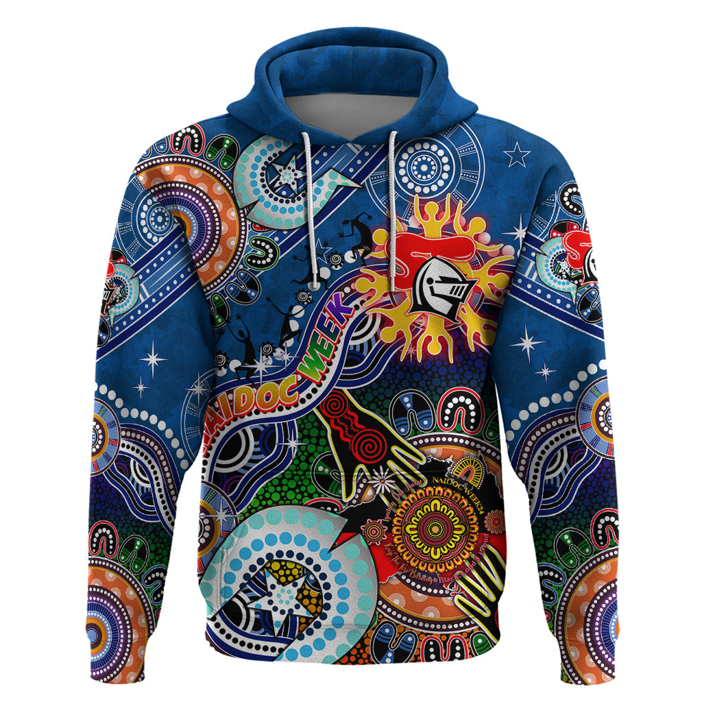 Personalised Knights NAIDOC Week 2024 Hoodie Australia Aboriginal Dot Painting