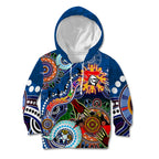 Personalised Knights NAIDOC Week 2024 Kid Hoodie Australia Aboriginal Dot Painting
