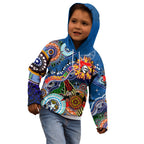 Personalised Knights NAIDOC Week 2024 Kid Hoodie Australia Aboriginal Dot Painting