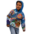 Personalised Knights NAIDOC Week 2024 Kid Hoodie Australia Aboriginal Dot Painting