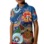 Personalised Knights NAIDOC Week 2024 Kid Polo Shirt Australia Aboriginal Dot Painting
