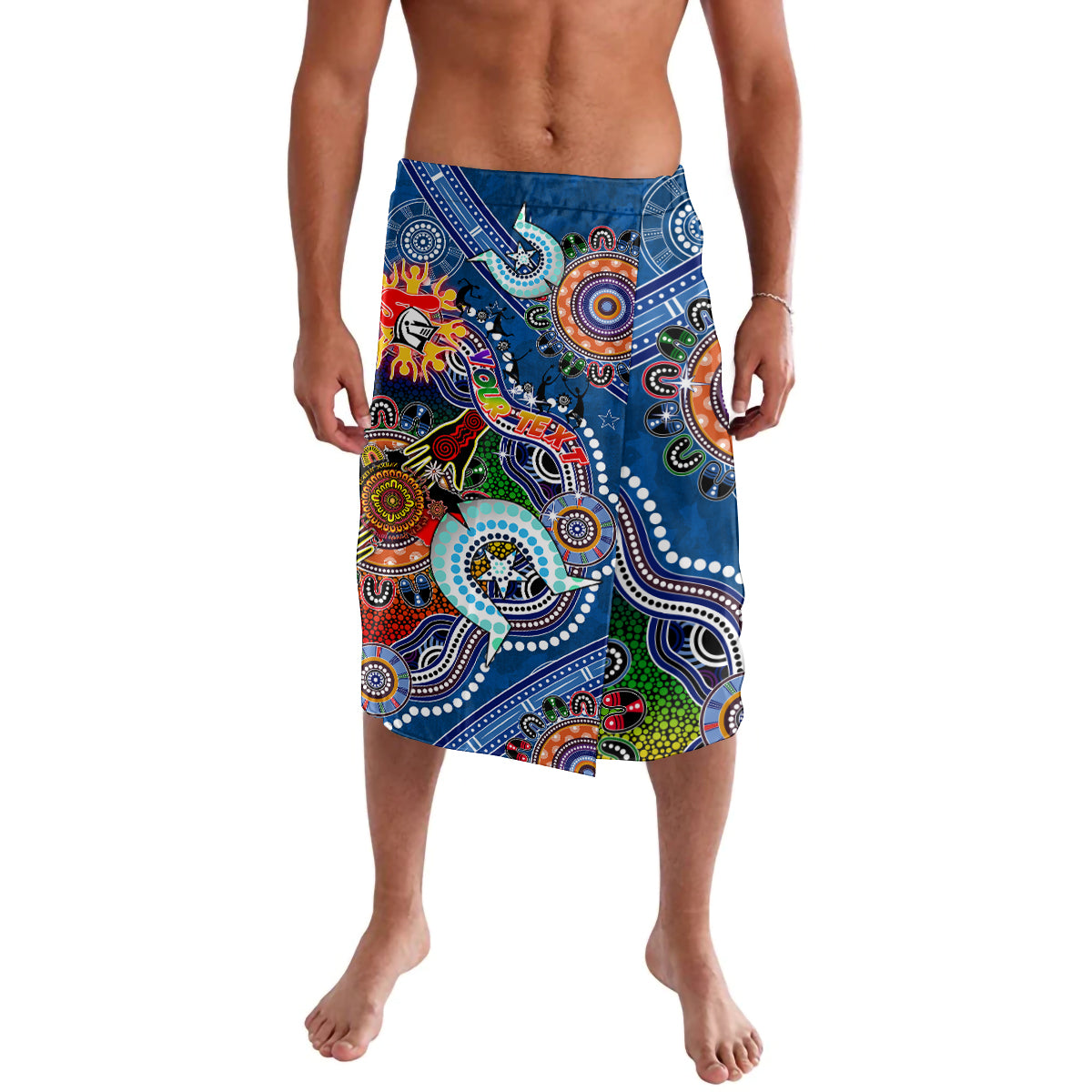 Personalised Knights NAIDOC Week 2024 Lavalava Australia Aboriginal Dot Painting