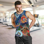 Personalised Knights NAIDOC Week 2024 Men Tank Top Australia Aboriginal Dot Painting