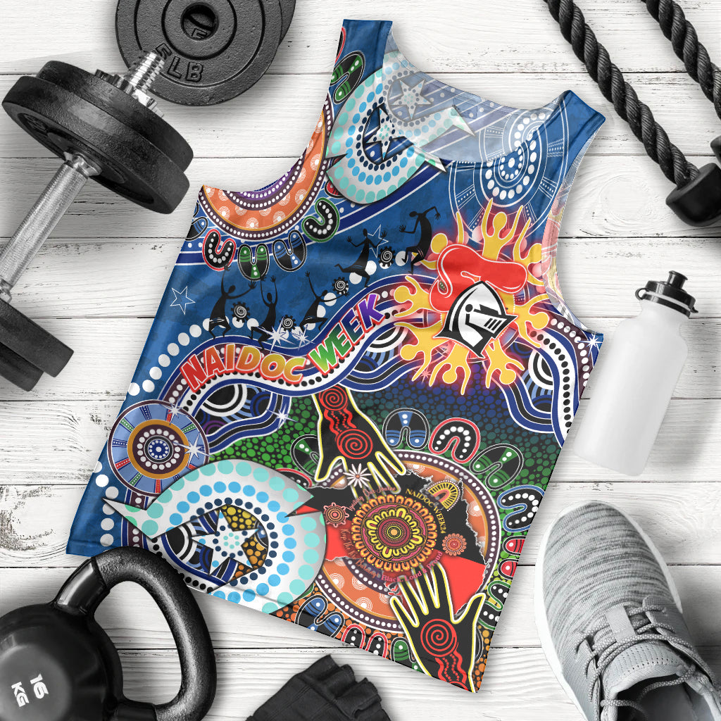 Personalised Knights NAIDOC Week 2024 Men Tank Top Australia Aboriginal Dot Painting