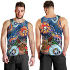 Personalised Knights NAIDOC Week 2024 Men Tank Top Australia Aboriginal Dot Painting