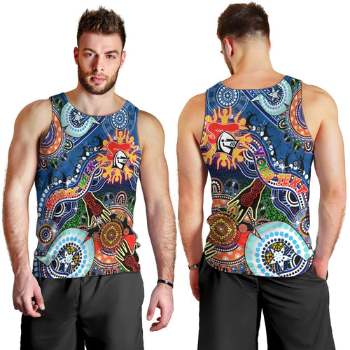 Personalised Knights NAIDOC Week 2024 Men Tank Top Australia Aboriginal Dot Painting