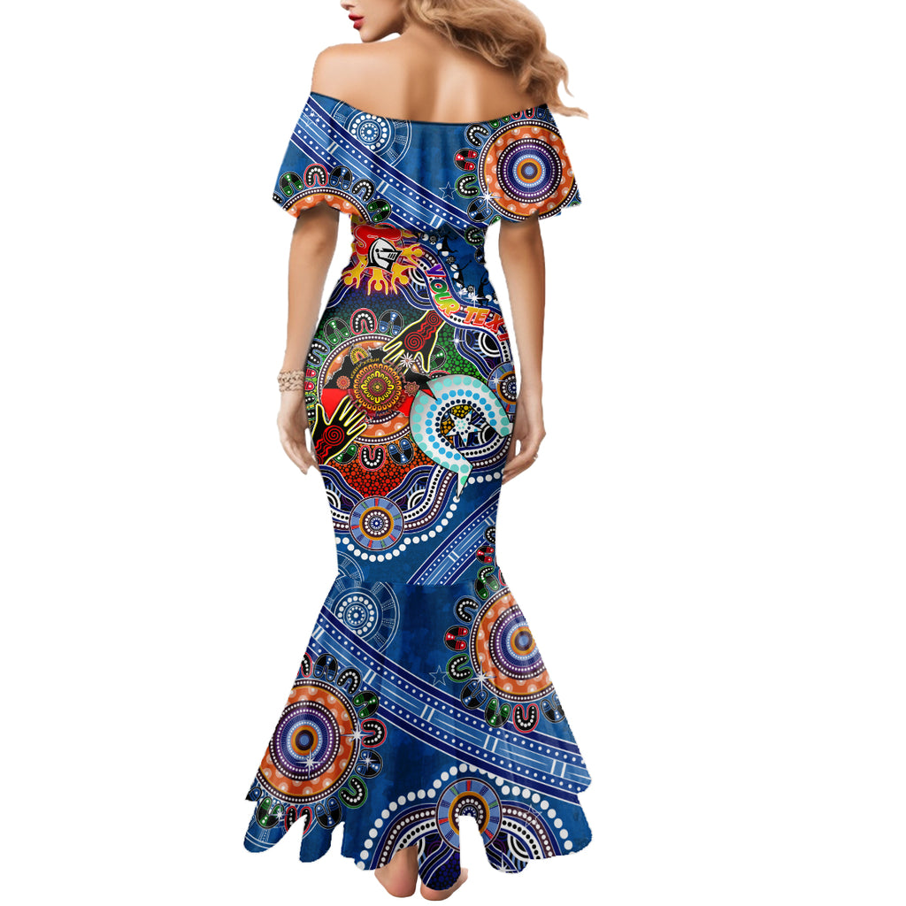 Personalised Knights NAIDOC Week 2024 Mermaid Dress Australia Aboriginal Dot Painting