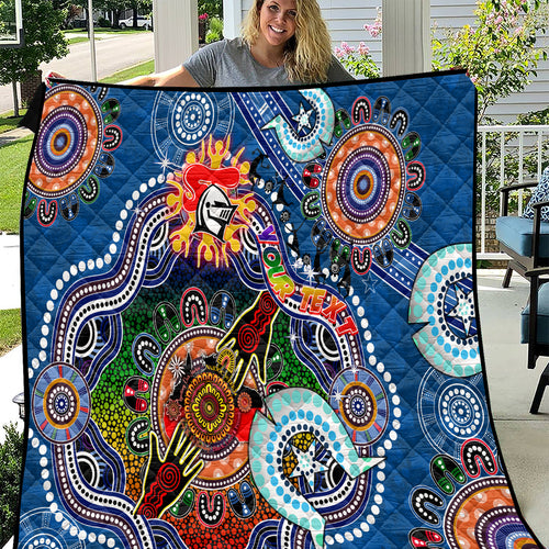 Personalised Knights NAIDOC Week 2024 Quilt Australia Aboriginal Dot Painting