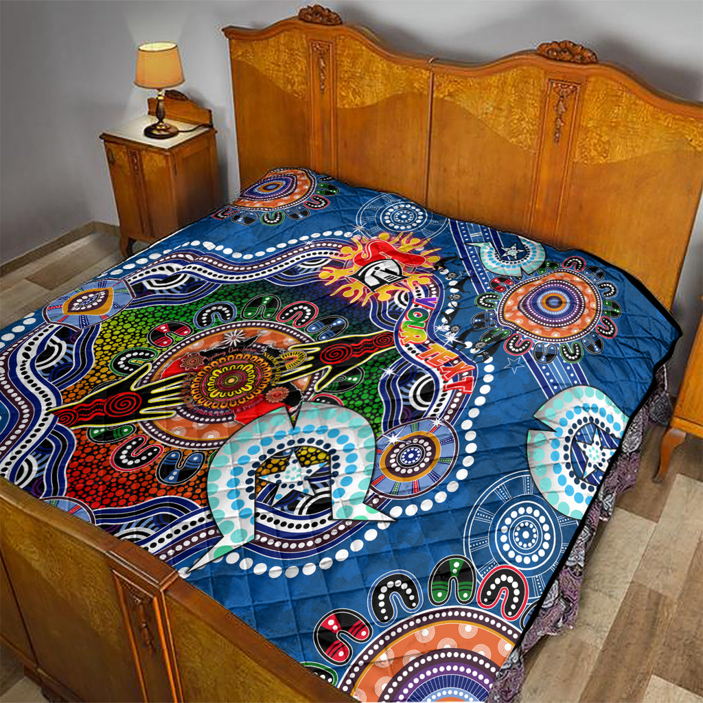 Personalised Knights NAIDOC Week 2024 Quilt Australia Aboriginal Dot Painting