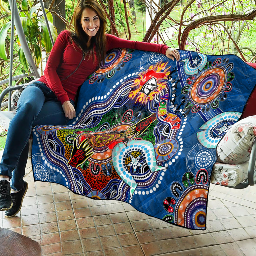 Personalised Knights NAIDOC Week 2024 Quilt Australia Aboriginal Dot Painting