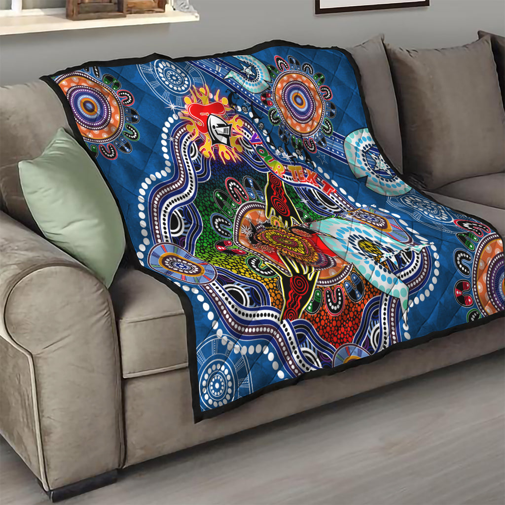 Personalised Knights NAIDOC Week 2024 Quilt Australia Aboriginal Dot Painting