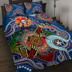 Personalised Knights NAIDOC Week 2024 Quilt Bed Set Australia Aboriginal Dot Painting