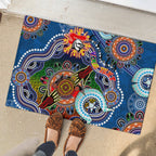 Personalised Knights NAIDOC Week 2024 Rubber Doormat Australia Aboriginal Dot Painting