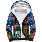Personalised Knights NAIDOC Week 2024 Sherpa Hoodie Australia Aboriginal Dot Painting