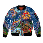Personalised Knights NAIDOC Week 2024 Sleeve Zip Bomber Jacket Australia Aboriginal Dot Painting