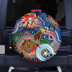 Personalised Knights NAIDOC Week 2024 Spare Tire Cover Australia Aboriginal Dot Painting