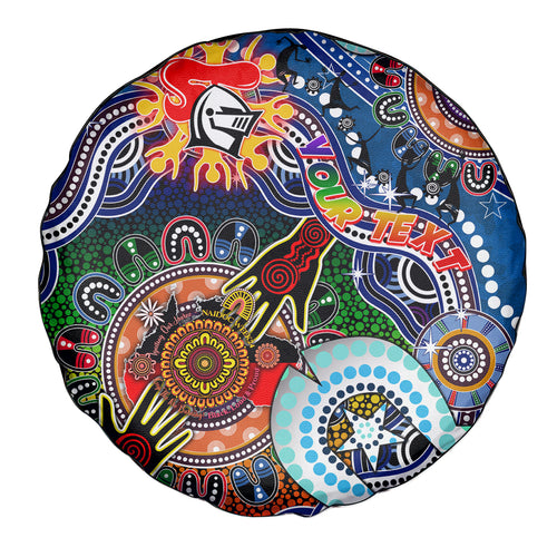 Personalised Knights NAIDOC Week 2024 Spare Tire Cover Australia Aboriginal Dot Painting