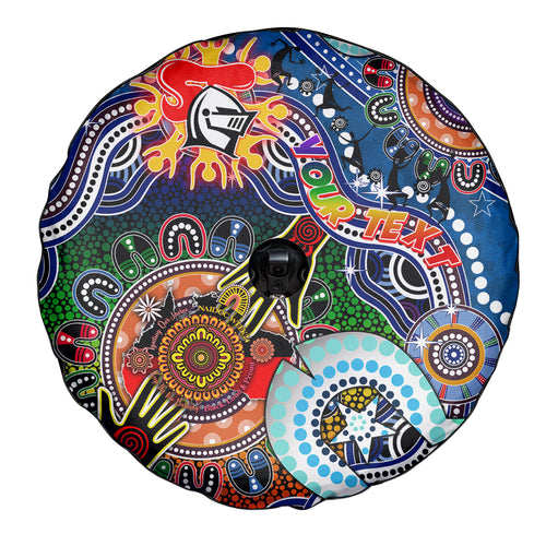 Personalised Knights NAIDOC Week 2024 Spare Tire Cover Australia Aboriginal Dot Painting