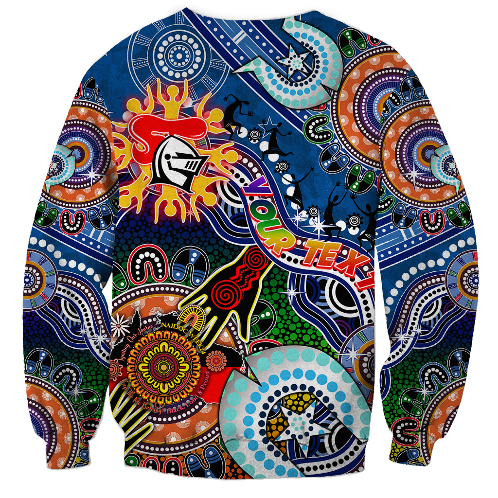 Personalised Knights NAIDOC Week 2024 Sweatshirt Australia Aboriginal Dot Painting