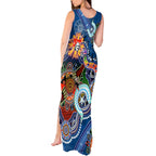 Personalised Knights NAIDOC Week 2024 Tank Maxi Dress Australia Aboriginal Dot Painting