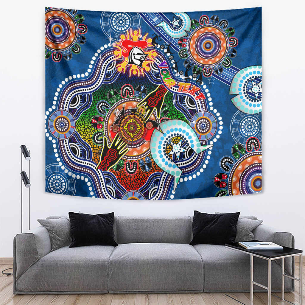 Personalised Knights NAIDOC Week 2024 Tapestry Australia Aboriginal Dot Painting